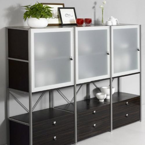 隨變家具住宅鋼木家具組合餐廳餐桌組合餐桌餐椅餐邊柜儲(chǔ)物柜組合